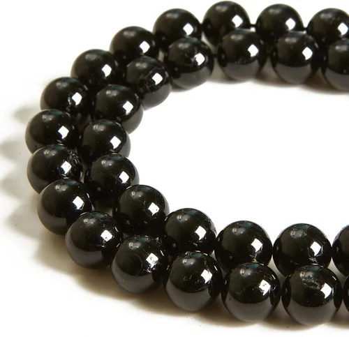 Miniatura 8 de 45 cuentas de jade azul y blanco de 0.315 pulgadas, cuentas de piedras preciosas naturales redondas sueltas para hacer joyas Jade blanco azul