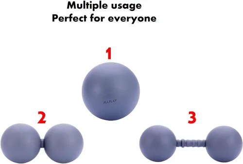 Miniatura 4 de Rodillo de bola de masaje de maní ajustable, doble bola de lacrosse punto de acupuntura de liberación miofascial nudo muscular, relajador, punto
