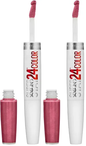 Miniatura 42 de Maybelline Super Stay 24, lápiz labial líquido de maquillaje de 2 pasos, color altamente pigmentado de larga duración con bálsamo hidratante, Merlot