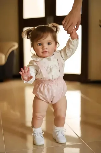 KAWAYII Muñeca de bebé Reborn de 26 pulgadas, muñeca de princesa recién nacida, realista, de vinilo suave, de aspecto real, juego realista para Pippa