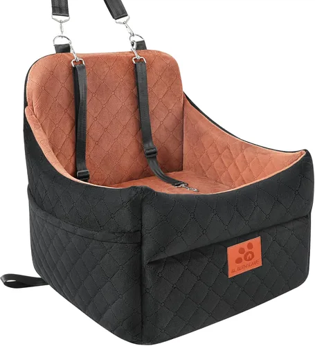 Miniatura 12 de GL GLENSLAVE Asiento de automóvil para perros pequeños/medianos, asientos elevadores de automóvil con cojín grueso para perros de menos de 35