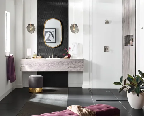 Miniatura 2 de Moen Genta LX - Toallero moderno para cocina o baño, 6.8 pulgadas, níquel cepillado, BH3886BN