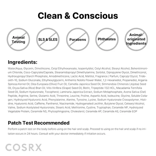Miniatura 9 de COSRX PEPTIDE 132 Tratamiento de reparación de cabello (tamaño viaje) – Mascarilla capilar para cabello dañado y seco, repara roturas y puntas