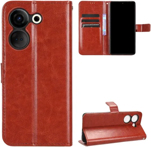 Miniatura 85 de Funda para Boost Mobile Celero 5G + Funda de piel con tapa para Boost Mobile Celero 5G Plus, color negro