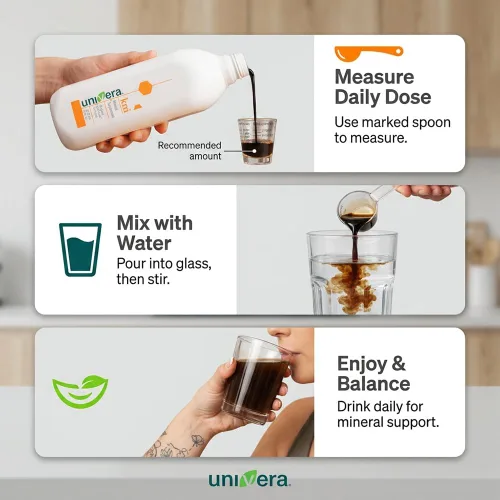 Miniatura 6 de Univera km Suplemento líquido de potasio, equilibrio de pH, apoyo a la digestión, suplementos minerales con magnesio, fórmula original de Karl