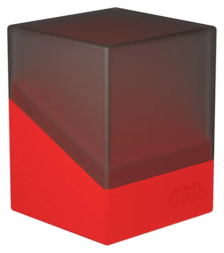 Miniatura 9 de Ultimate Guard Boulder Synergy 100+, funda para 100 tarjetas TCG de doble manga, color azul/rojo, almacenamiento seguro y duradero