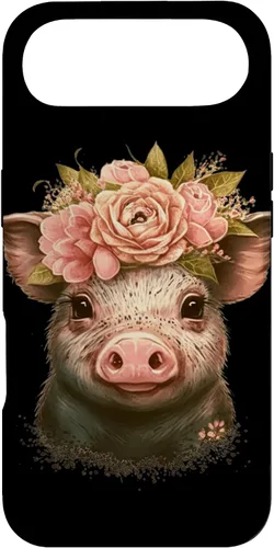 Miniatura 27 de Pig with Leopard Headband Flower Cute Pig Lover Case for iPhone 17