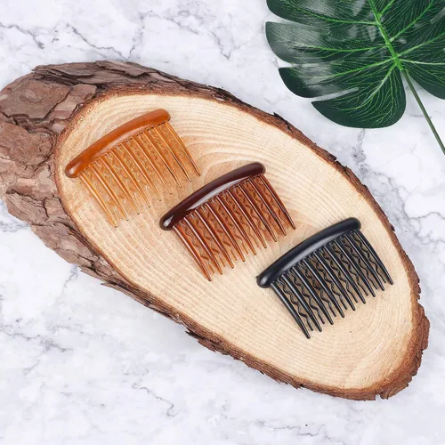 Miniatura 4 de 18 peines de plástico para dientes de pelo, accesorios para el cabello fino