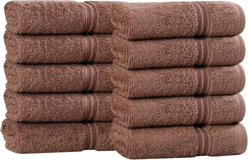 Miniatura 93 de Superior - Juego de 8 toallas de mano de algodón egipcio, toallas básicas de secado rápido, toallas pequeñas absorbentes, faciales, spa, cocina