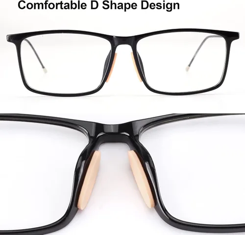 Miniatura 5 de 20 pares de almohadillas de nariz para lentes, almohadillas de espuma suave para la nariz, almohadillas adhesivas de silicona antideslizantes