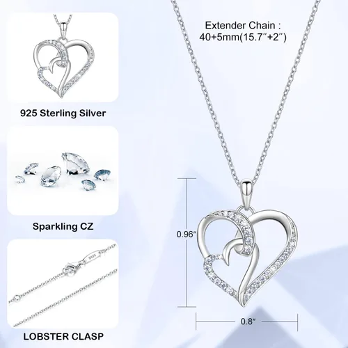 Miniatura 4 de Regalos para hija de papá, collar de plata de ley 925 para hija, regalos para hija, padre, hija, regalos para mi hija, collar de cumpleaños
