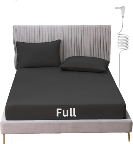 Miniatura 31 de Grounding - Sábana de cama tamaño King con cordón de 15 pies, 90% algodón orgánico + 10% fibra plateada, sábanas conductivas para un mejor sueño