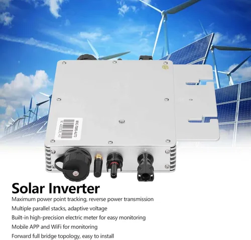 Miniatura 7 de Microinversor de lazo de rejilla solar de 700W, control WiFi móvil APP Monitoreo, salida de CA 120V para el sistema de energía solar casero