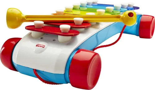 Miniatura 5 de Fisher-Price Juguete de Arrastre para Niños Pequeños, Xilófono Clásico Instrumento Musical de Juguete con Mazo para Niños Preescolares de 18+ Meses