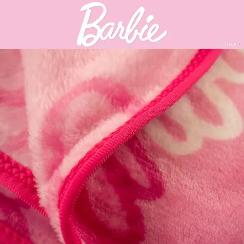 Miniatura 5 de Barbie Ropa de cama para niños, cobija súper suave de toque sedoso, 40 x 50 pulgadas, (Producto con licencia oficial) de Franco