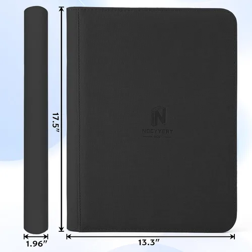 Miniatura 2 de Carpeta Premium de Tarjetas Coleccionables con más de 1000 bolsillos, Carpeta de 16 bolsillos sin anillo de carga lateral para cartas de Negro