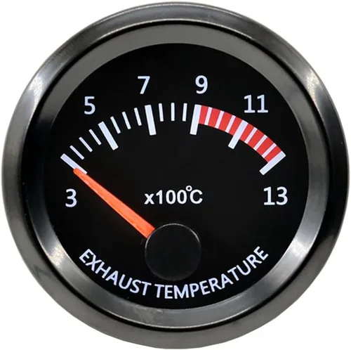 ESUPPORT - Kit de medidor de temperatura de gas de escape con indicador de 52 mm para coche, luz LED blanca, pantalla Dail, indicador de temperatura