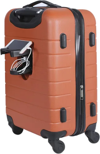 Miniatura 2 de Wrangler - Juego de piezas de equipaje inteligente con portavasos y puerto USB, Burnt orange