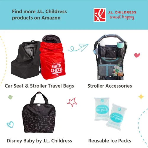Miniatura 6 de J.L. Childress TwoCOOL Bolsa de viaje para enfriar leche materna, bolsa de almacenamiento aislada para biberones, paquete organizador portátil