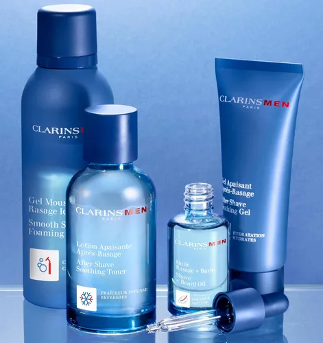 Miniatura 6 de CLARINS MEN Smooth Shave Foam Gel Gel de afeitado hidratante para hombres Alivia y suaviza Energiza la piel Acondiciona el pelo de la barba