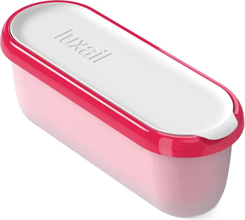 Miniatura 8 de Recipientes de helado para helado casero, contenedor reutilizable para congelador, con tapas, paquete de 2, sin BPA, apto para lavavajillas, doble