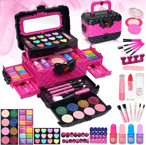 Miniatura 8 de Juegos de maquillaje para niñas - Juegos de maquillaje para niñas de 5 a 8 años, Maquillaje para niñas, Kit de maquillaje de juego, los mejores