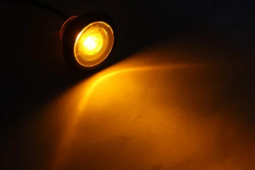 Miniatura 2 de MAXXHAUL 50570 - 10 luces LED de 3/4 pulgadas redondas de espacio libre y marcador lateral ámbar para caravanas de 12 V CC, remolques, caravanas