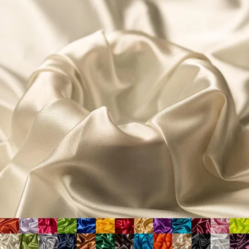 Miniatura 29 de Ice Fabrics The Yard - Tela de satén elástica Charmeuse de 58/60 pulgadas de ancho, sedosa y suave para coser ropa, vestidos, vestidos de noche