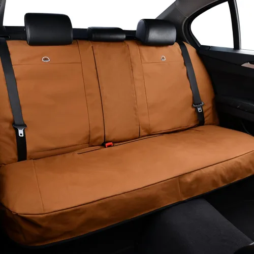 Miniatura 14 de Coverado Fundas de Asiento de Automóvil Delanteras, Fundas de Asiento Universales de Lona para Automóviles, Paquete de 2 Cojines de Asiento de Gris