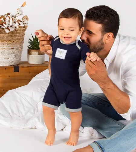 Miniatura 2 de Burt's Bees Baby Mameluco de manga corta para bebés, 100% algodón orgánico de una pieza