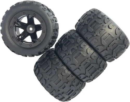 Miniatura 5 de NC Neumáticos de coche RC 1/16 1/12 1/14 modelo de montaje para 124019 para HBX 16889 124018, negro