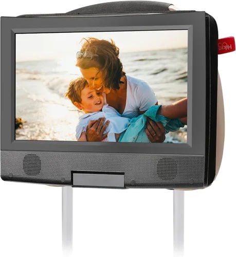Qenker - Soporte para reposacabezas para reproductor de DVD, portátil, para montaje en reposacabezas del asiento trasero del coche, para reproductor