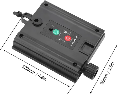 Miniatura 7 de Diydeg Panel solar de repuesto, caja de control de luz solar ajustable impermeable automática con control remoto, placa de circuito de cadena