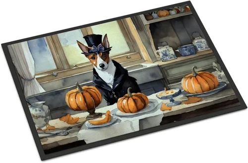 Miniatura 35 de Caroline's Treasures DAC1720MAT Affenpinscher - Tapete de otoño para cocina, con calabazas, 18 x 27 pulgadas, tapete para puerta delantera