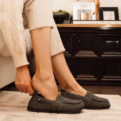 Miniatura 2 de RockDove Pantuflas con capucha de dos tonos para mujer con plantilla extraíble