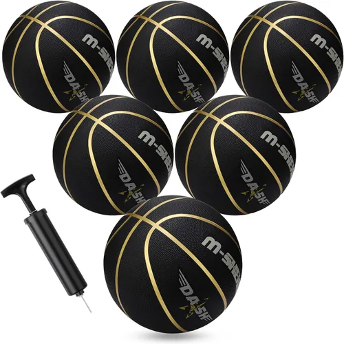 Wettarn 6 piezas de balones de baloncesto tamaño 5 al por mayor, suministros de donación caritativa cristiana, balón de baloncesto de 27.5 pulgadas