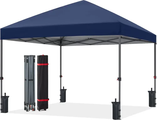 Miniatura 23 de ABCCANOPY Tienda de campaña desplegable de 10 x 10, refugio instantáneo de fácil instalación con bolsa con ruedas, toldo resistente al aire libre