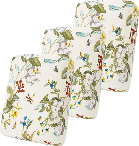 Miniatura 26 de Smiry Fundas de cojín de sofá estampadas, fundas elásticas suaves para sofá, fundas de sofá lavables antideslizantes, protector de muebles para Beige