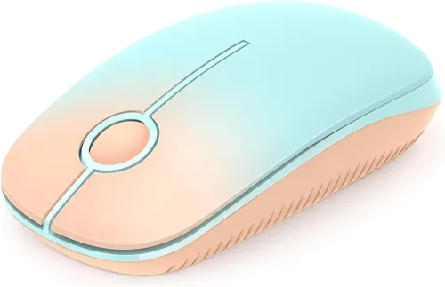 Miniatura 20 de VssoPlor Ratón Inalámbrico 2.4G, Ratón Portátil Delgado para Computadora Portátil con Receptor Nano, Ratón Óptico Silencioso para Notebook, PC
