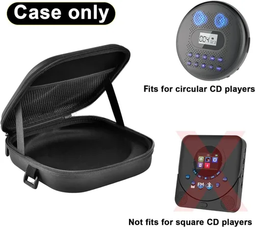 Miniatura 2 de ANKHOH Funda portátil para reproductor de CD con cinturón, para lujo, para Sunoony, para MEGATEK, para Gueray, para ARAFUNA, para Klim, soporte
