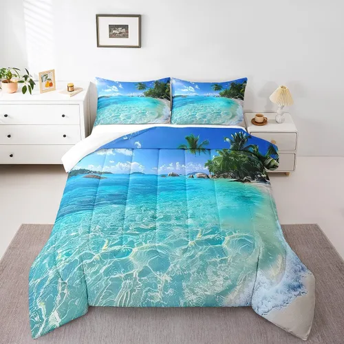 Miniatura 34 de Erosebridal Juego de edredón de murciélago tamaño Queen para niños y niñas, juego de ropa de cama con degradado de arco iris, juego de edredón Multi