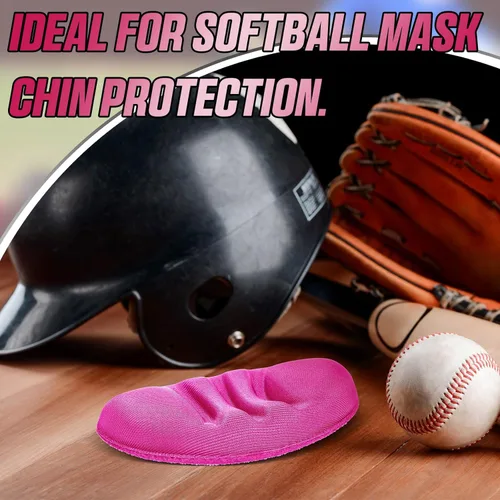 Miniatura 3 de Geetery 4 piezas de máscara facial de defensa facial de repuesto para defensa facial, almohadilla de béisbol para casco de sóftbol, máscara de Rojo