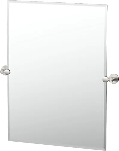 Miniatura 12 de Gatco 4719MXSM Bleu Espejo rectangular sin marco, 24 H, negro mate/montado en la pared, espejo rectangular biselado inclinable para baño