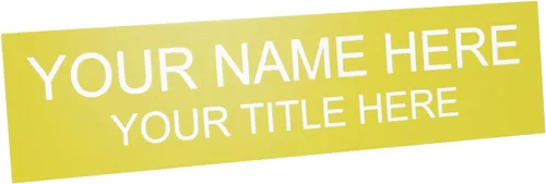 Miniatura 17 de ExcelMark Placa de nombre personalizada para puerta, oficina, pared, personalizada con tu texto, 2 x 8 pulgadas (1 línea, negro)