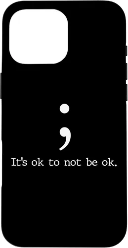 Miniatura 18 de Mental Health Awareness Shirts Semicolon Quote Gift Case for iPhone 17