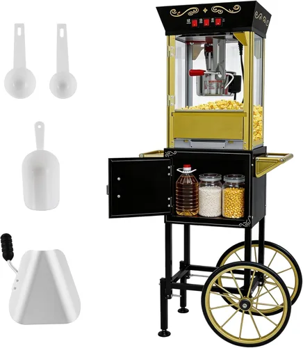 Miniatura 19 de Máquina de palomitas de maíz de 12 onzas (rojo) - Máquina de palomitas de maíz para encimera, 3 interruptores fáciles, hace hasta 48-60 tazas
