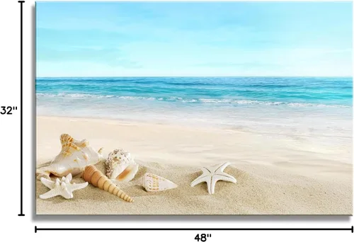 Miniatura 7 de DZL Art S74769 - Impresión de Pintura en Lienzo Paraíso Isla Tropical Playa con Palmeras Impresión Fotográfica Imágenes de la Naturaleza Arte