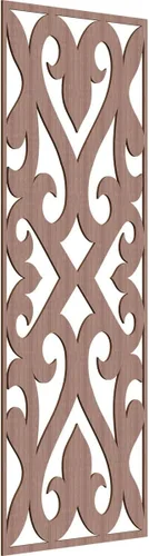 Miniatura 72 de Keene Paneles de pared decorativos de madera con calado, 9 3/8 pulgadas de ancho x 24 3/8 pulgadas de alto x 1/4 de alto, roble rojo rojo (Red Oak)