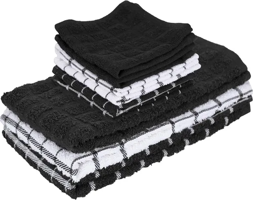 Miniatura 22 de Ritz Juego de paños de cocina a cuadros: altamente absorbente y súper suave - 100% algodón, paños de limpieza de cocina duraderos para limpiar mesas