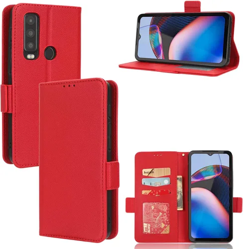 Miniatura 246 de Funda de piel sintética compatible con Motorola Moto E22 4G, funda de piel sintética compatible con Motorola Moto E22i 4G, color negro